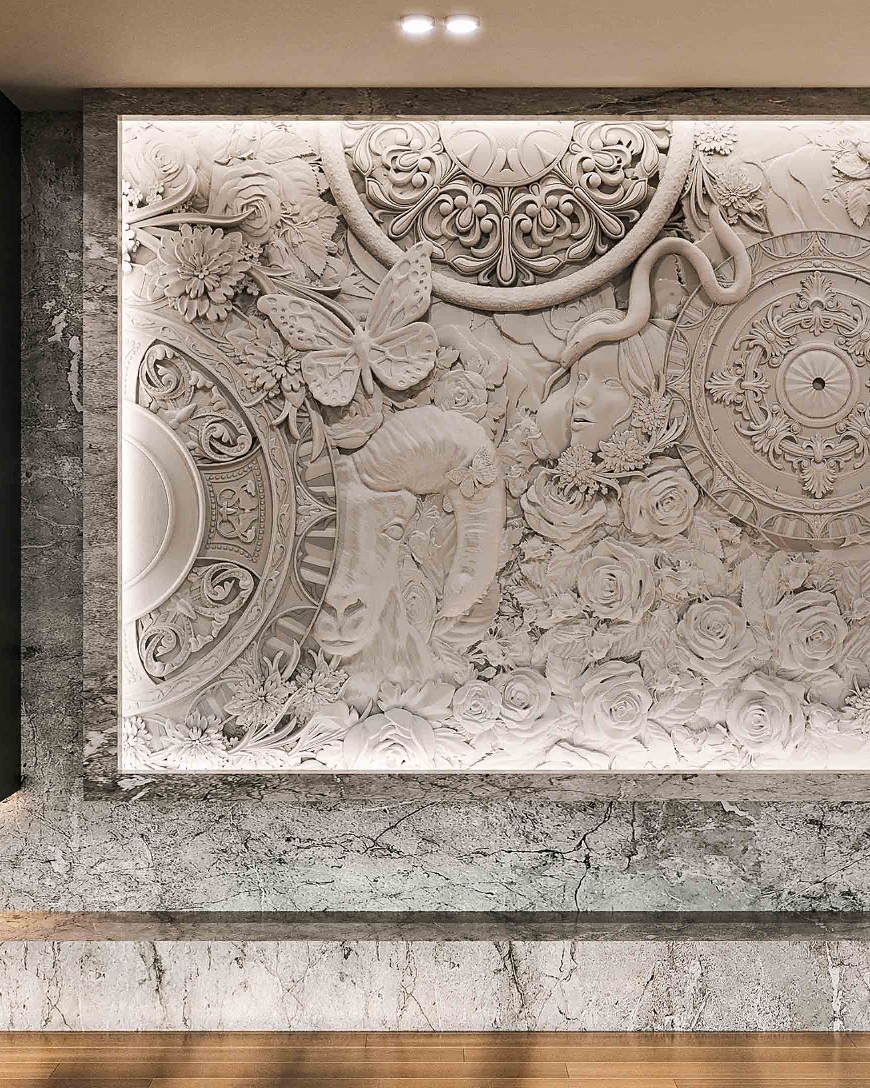 Bas-relief EDEN posé en situation