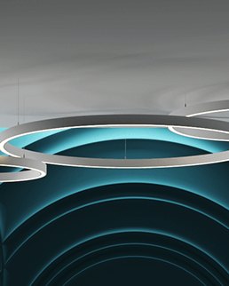 Bas-relief MUSIC, module en plâtre, motif abstrait