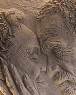 Bas-relief ETERNA, module en plâtre