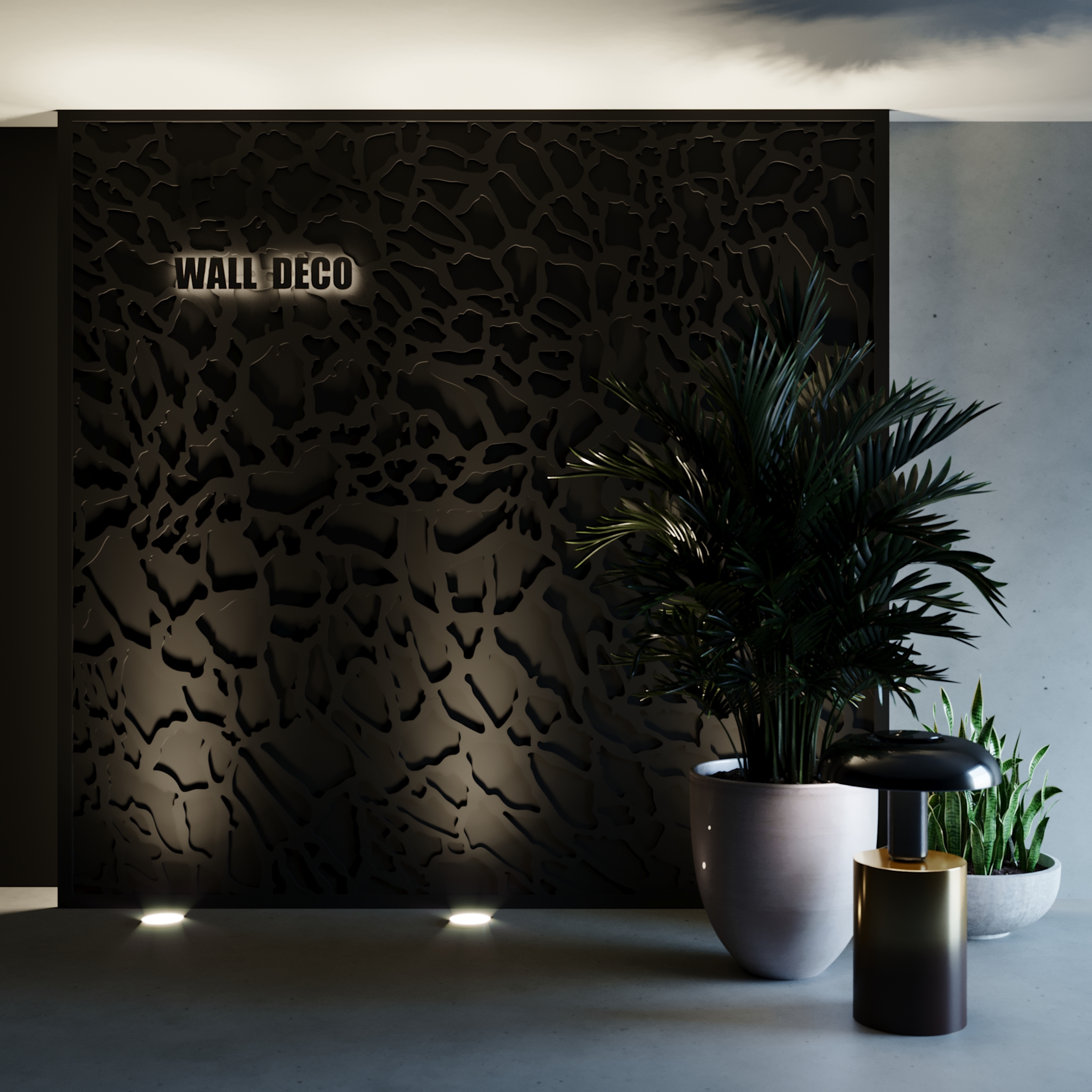 Bas-relief CELL posé en situation