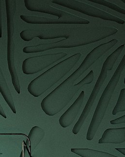 Bas-relief JANNET, module en plâtre, motif floral