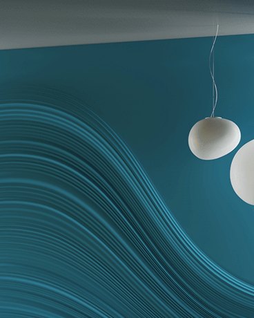 Bas-relief BIG WAVE, module en plâtre, motif de conception