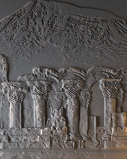 Bas-relief ZVARTNOTS, module en plâtre, motif arménien
