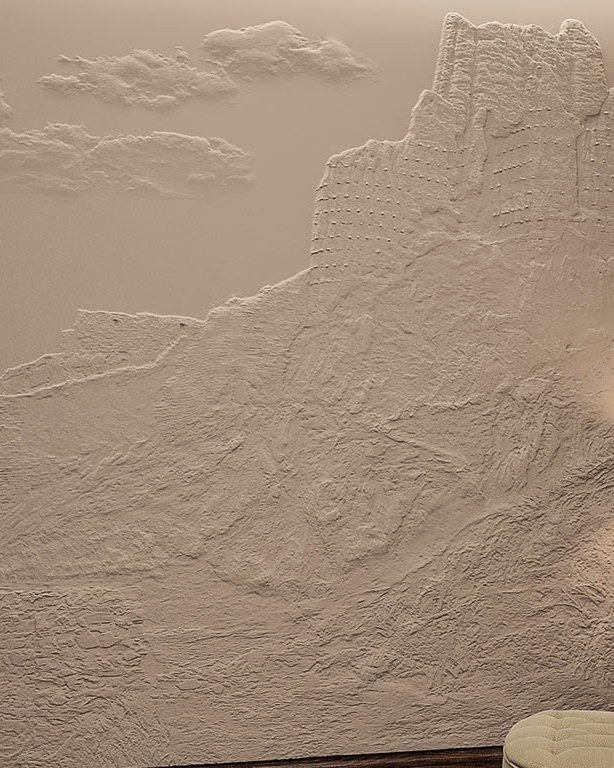 Bas-relief AMBERD posé en situation