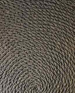Bas-relief SPIRAL, module en plâtre, motif abstrait