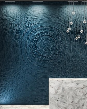 Bas-relief SPIRAL posé en situation