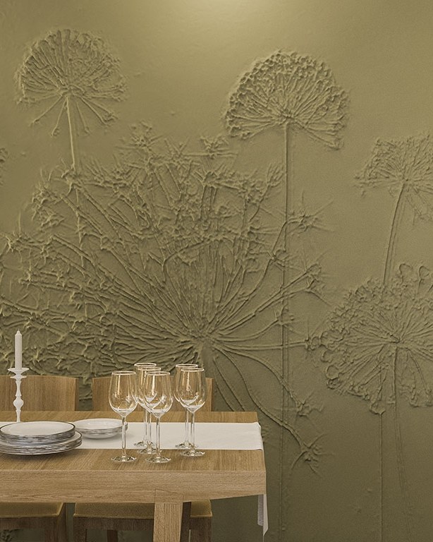 Bas-relief DANDELIONS posé en situation