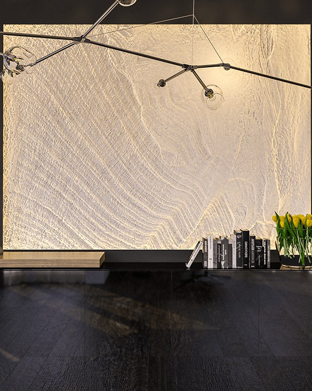 Bas-relief BREEZE posé en situation
