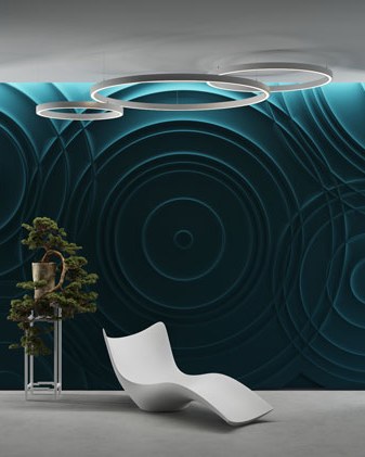 Bas-relief VOLUME posé en situation