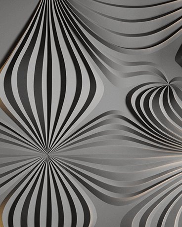 Bas-relief ASTER, module en plâtre, motif abstrait