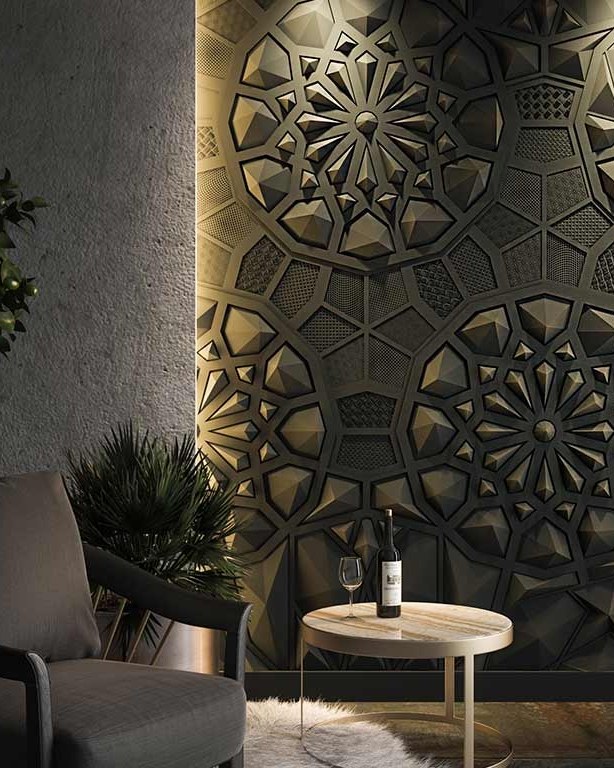Bas-relief DIAMOND posé en situation