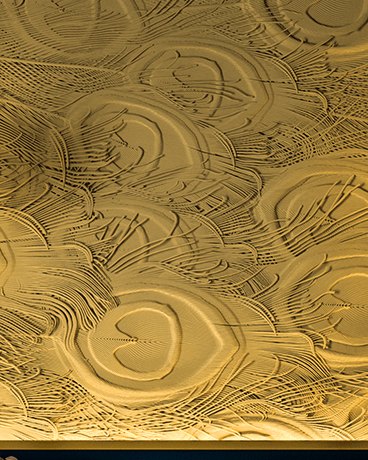 Bas-relief HARMONY, module en plâtre, motif animalier