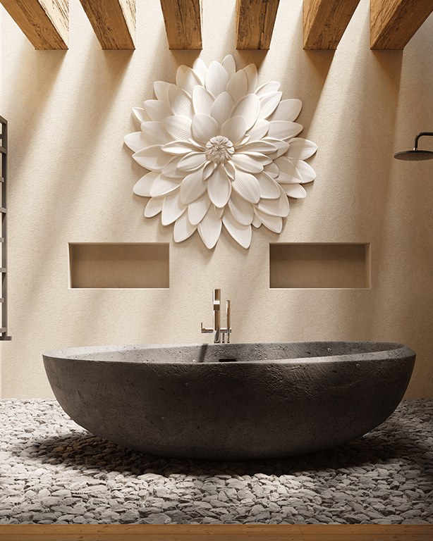 Bas-relief SCENT OF NATURE posé en situation
