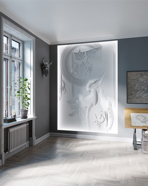 Bas-relief SPIRIT posé en situation