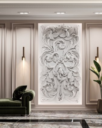 Bas-relief SPRING posé en situation