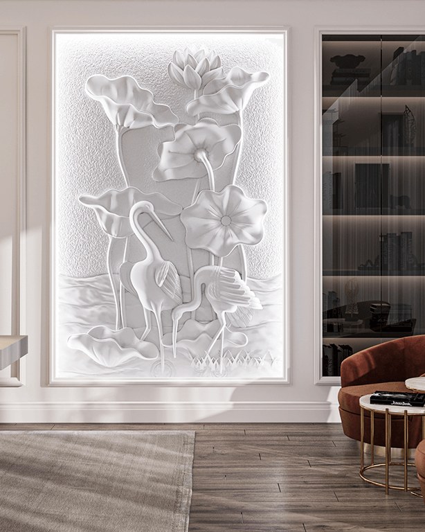 Bas-relief STORK posé en situation
