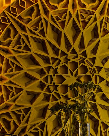 Bas-relief SOL, module en plâtre, motif de conception
