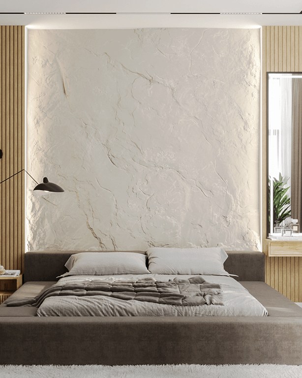 Bas-relief ROCK posé en situation
