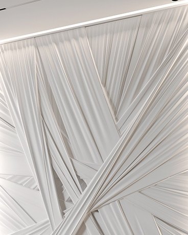 Bas-relief ENIGMA, module en plâtre, motif de conception