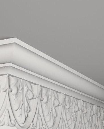 Moulure de plafond K-02, module en plâtre