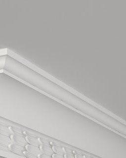 Moulure de plafond K-15, module en plâtre