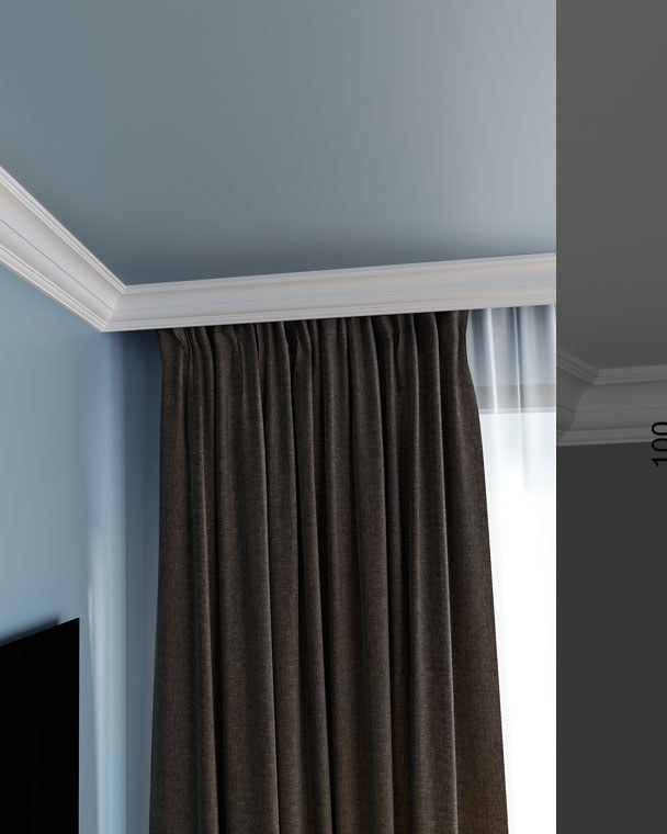 Moulure de plafond Q-10 posé en situation