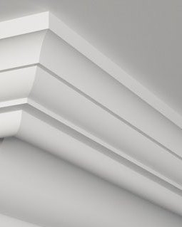 Moulure de plafond Q-18, module en plâtre