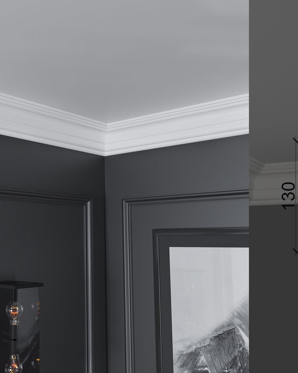Moulure de plafond Q-37 posé en situation
