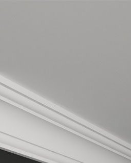 Moulure de plafond Q-65, module en plâtre