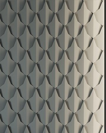 Panneau 3D DRAGON SCALE - C, module en plâtre